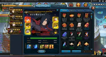 CONTA NARUTO ONLINE LVL 70, S523, 452K