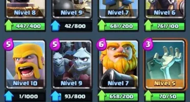 Clash Royale nv 9 com lendária