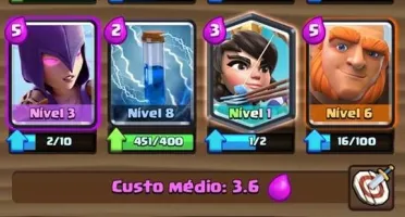 Clash Royale nv 9 com lendária