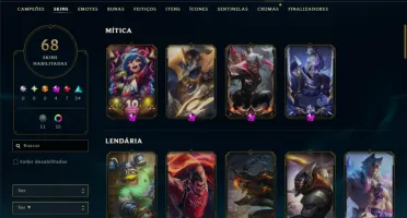 Conta Lol Top Com Varias Prestigios