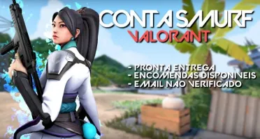 CONTAS SMURF DE VALORANT, PRONTA PARA O COMPETITIVO!