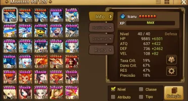 Conta Summoners War 14 nat5