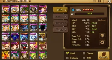 Conta Summoners War 14 nat5