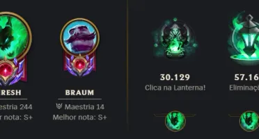 Conta 2014 Mono Thresh 2.8M, D4 Ex Mestre - Muitas Skins
