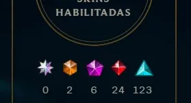Conta 2014 Mono Thresh 2.8M, D4 Ex Mestre - Muitas Skins
