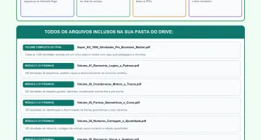 Kit 1000 atividades pré-escolares