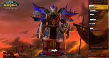 WoW Classic - 3 chars Lv 60 - Warrior / Shaman / Mage