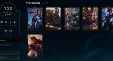Conta LoL 120 Skins 6 Vitoriosas