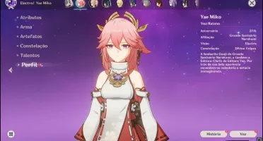 Conta Nahida C2 + Assinatura + Yae Miko + Xianyun + Chiori