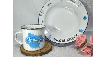 Caneca, Prato ou Kit Personalizado Orixás