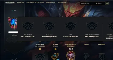 Conta Unranked com todos os Champs e 107 skins +2 Skin Raras