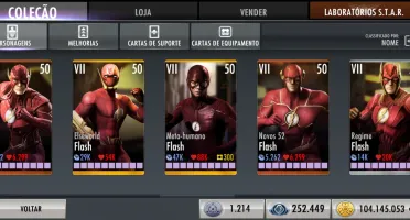 Conta Injustice 1 Mobile Quase Todos os Personagens