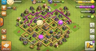 Clash of clans cv8 barato