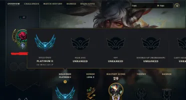 Conta Platina 2 Lol