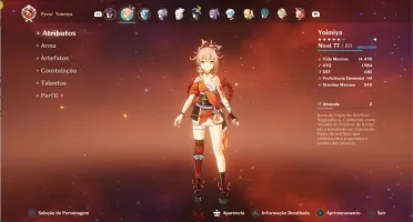 Conta ar55 Ayaka, Yoimya, Eula, Zhongli c1, Venti, keqing++