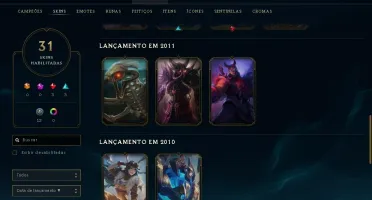 CONTA LOL GOLD 3 SOLOQ LVL 147