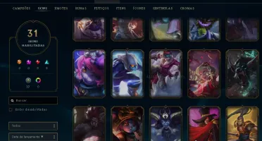 CONTA LOL GOLD 3 SOLOQ LVL 147