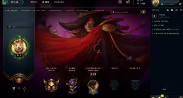 CONTA LOL GOLD 3 SOLOQ LVL 147