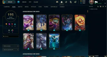 Conta lol com todos os campeões + 195 skins (descrição)