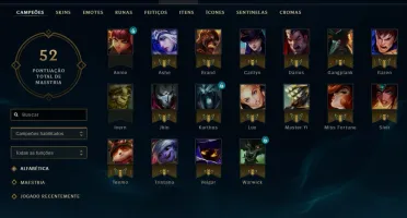 Conta de LOL nivel 30 Unranked