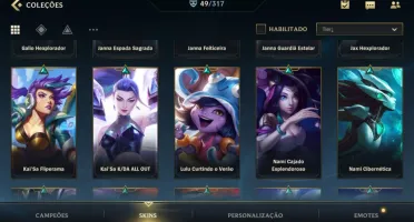 49 SKINS; 3K WILD CORES; UNICO DONO; 450 PDL; 58% Win Rate