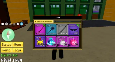 Conta no Roblox Blox Fruits PC LEV 1684