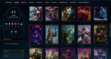 Unranked com 70 Champs e 41 Skins
