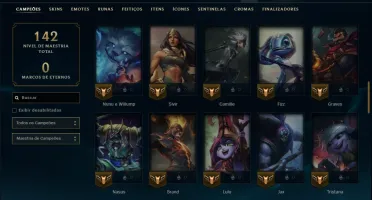 Unranked com 70 Champs e 41 Skins