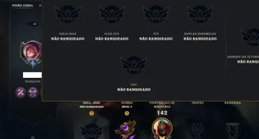 Unranked com 70 Champs e 41 Skins
