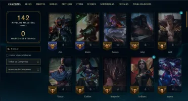 Unranked com 70 Champs e 41 Skins