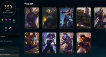 CONTA LOL 320 SKINS - ALL CHAMPIONS - 520 ICONES - LVL 255