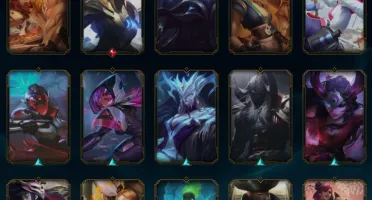 Conta Ouro 3 232 skins, 177 ícones, quase todos campeões