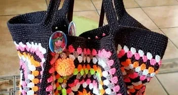 Bolsa Estilo Boho em Crochê Grande