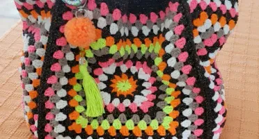 Bolsa Estilo Boho em Crochê Grande