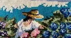 Bordado Arraiolos. Camponesa 73 x 57 cm - Pe-52