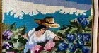 Bordado Arraiolos. Camponesa 73 x 57 cm - Pe-52
