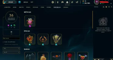 Conta LoL Platina I / Full Champs / Nível 408 / 185 Skins