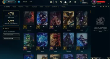 Conta LoL Platina I / Full Champs / Nível 408 / 185 Skins