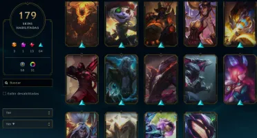 CONTA LOL EX PLATINA 14,7K EA  179 skins [faltando 7 champ]
