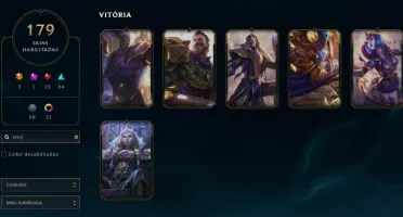 CONTA LOL EX PLATINA 14,7K EA  179 skins [faltando 7 champ]