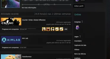 Conta de STEAM com CSGO prime e algumas skins