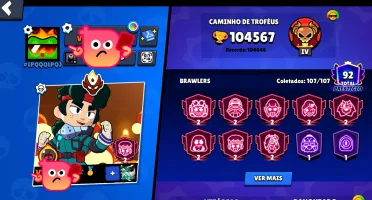 Conta Brawl stars, 104k, Master 1, all level 11 brawlers