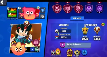 Conta Brawl stars, 104k, Master 1, all level 11 brawlers