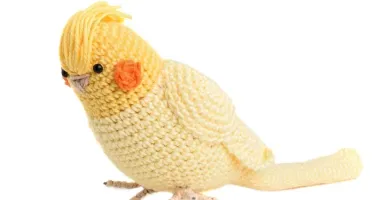 Calopsita Toda Amarela em Amigurumi