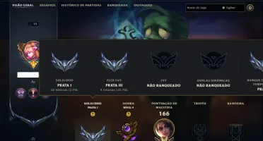 Prata 1 com 85 Champs e 24 Skins