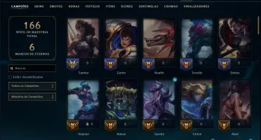 Prata 1 com 85 Champs e 24 Skins