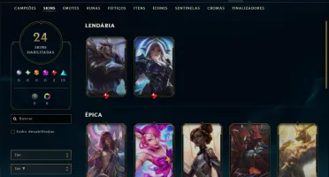 Prata 1 com 85 Champs e 24 Skins
