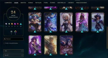 Prata 1 com 85 Champs e 24 Skins