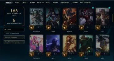 Prata 1 com 85 Champs e 24 Skins