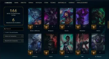 Prata 1 com 85 Champs e 24 Skins
